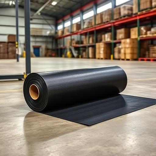 Roll of flat roofing membrane